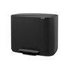 Кош за смет Brabantia Bo Pedal Matt Black 11+23 л.-megahome.bg