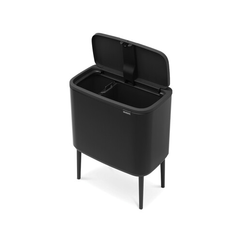 Кош за смет Brabantia Bo Touch Matt Black 11+23 л.