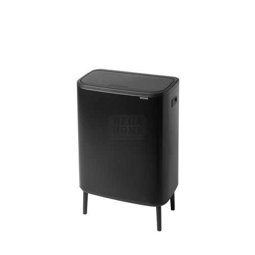 Кош за смет Brabantia Bo Touch Hi Matt Black 2x30 л.