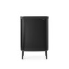 Кош за пране Brabantia Bo Matt Black 2x45 л.-megahome.bg