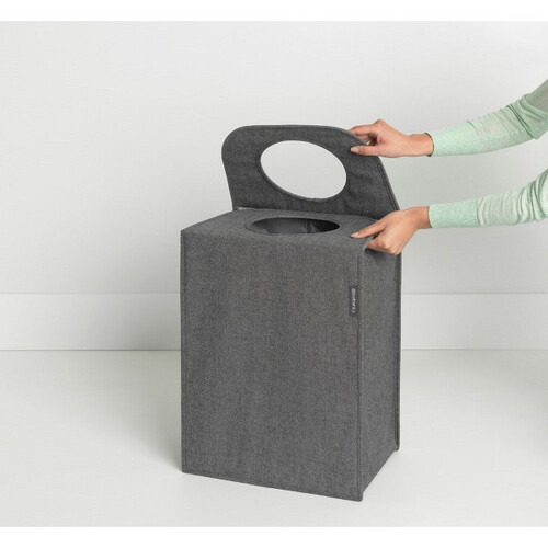 Правоъгълна торба пране Brabantia Pepper Black 55 л.