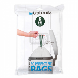 Торба за кош Brabantia PerfectFit 30 броя бял Торба за кош Brabantia PerfectFit 30 броя бял