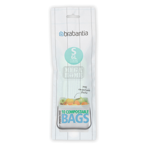 Торба за кош Brabantia PerfectFit Sort&Go 10 броя зелен
