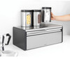 Кутия за хляб Brabantia Fall Front Matt Black 18 литра-megahome.bg