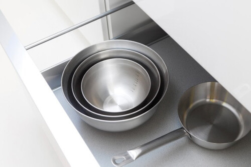 Комплект купи за бъркане Brabantia Matt Steel/Black 3 броя