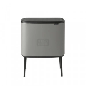 Кош за смет Brabantia Bo Touch Mineral Concrete Grey 11+23 л. Кош за смет Brabantia Bo Touch Mineral Concrete Grey 11+23 л.