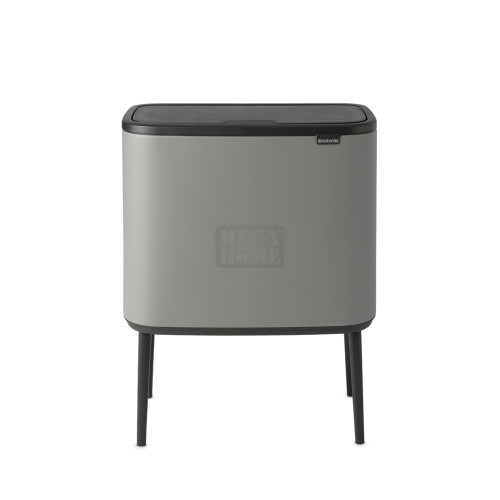 Кош за смет Brabantia Bo Touch Mineral Concrete Grey 11+23 л.