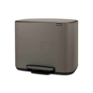 Кош за смет Brabantia Bo Pedal Platinum 11+23 л. Кош за смет Brabantia Bo Pedal Platinum 11+23 л.