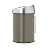 Кош за смет Brabantia Touch Bin Platinum 3 л.-megahome.bg