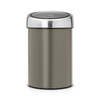 Кош за смет Brabantia Touch Bin Platinum 3 л.-megahome.bg