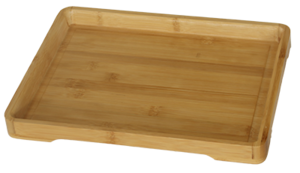 Бамбукова правоъгълна табла HORECANO 33х25х2.5 см.