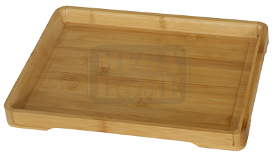 Бамбукова правоъгълна табла HORECANO 33х25х2.5 см.