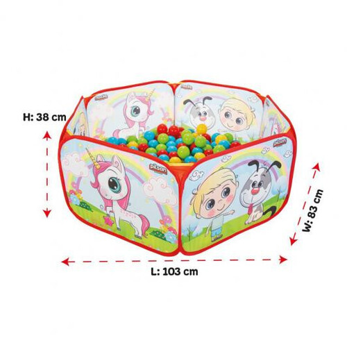 Сгъваем басейн с топки Pilsan 6 см 200 броя