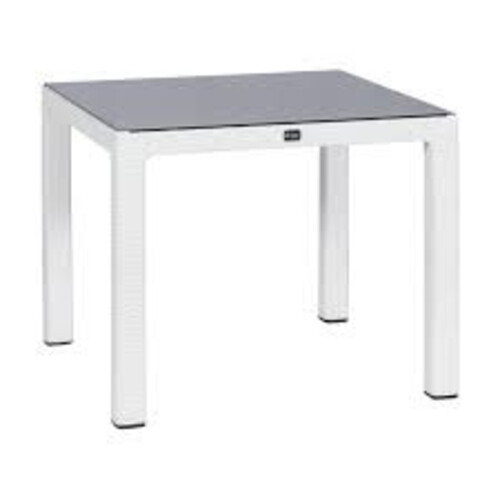 Пластмасова градинска маса със стъклен плот ZER 90