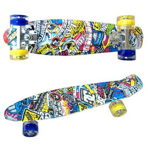 Скейборд Byox Hipster LED 22 инча