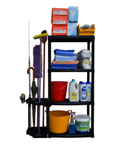 Стелаж PVC 89х30х133 см 4х20 кг Стелаж PVC 89х30х133 см 4х20 кг