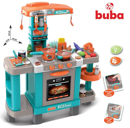 Детска кухня с реакция при докосване Buba 87х78х29 см