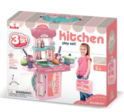 Комплект детска кухня в куфар Buba 42х53х20.5 см
