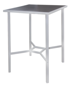 Квадратна бар маса Plastic Wood 70x70x103 см.