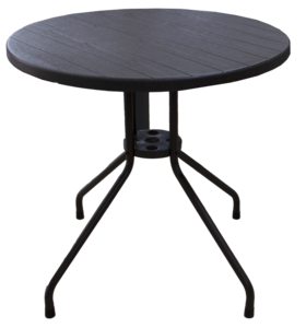 Кръгла маса Plastic Wood 80x74 см.