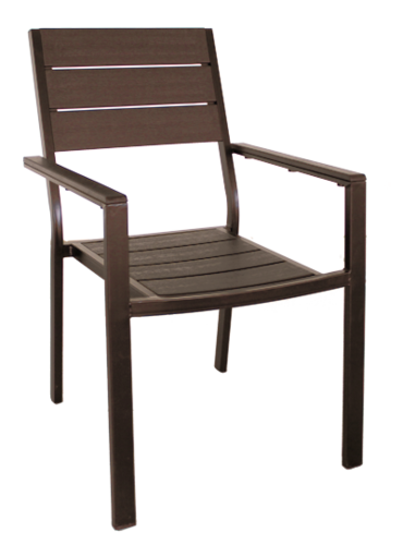 Стол с подлакътник Plastic Wood