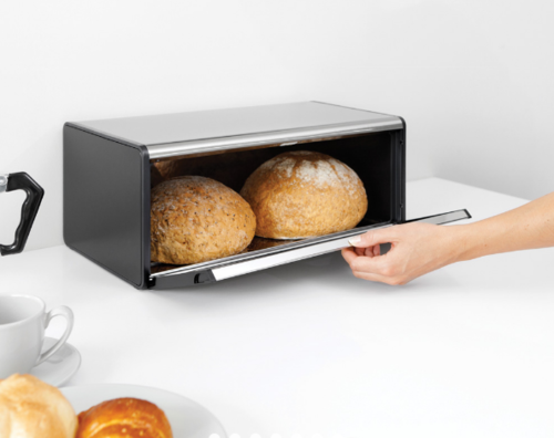 Кутия за хляб Brabantia Fall Front Brilliant Steel