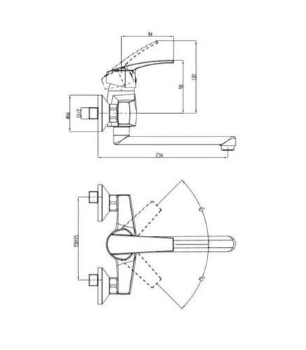 Едноръкохватков смесител за кухня Makena Астор II
