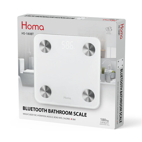 Електронна везна с Bluetooth функция HS-180BT Homa