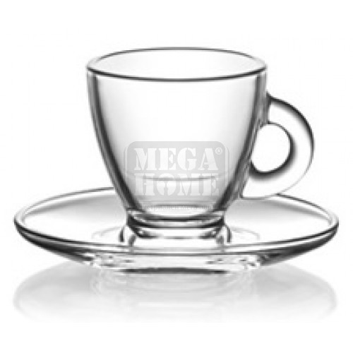 Чаша и чинийка за кафе LAV-ROMA S1, 6 броя