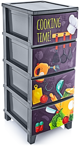 Шкаф за съхранение на 4-ри нива HORECANO 37x44.5xh90 cм.