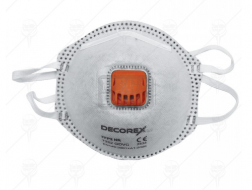 Противопрахова маска с клапан Decorex 3 броя