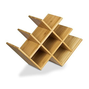 Бамбукова етажерка за 8 бутилки