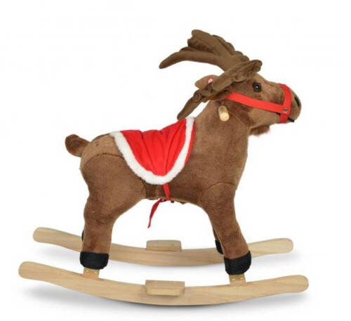 Детска люлка плюшен елен Moni Toys Rudolf