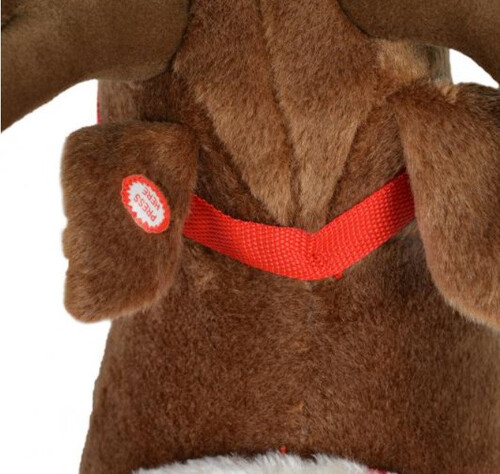 Детска люлка плюшен елен Moni Toys Rudolf