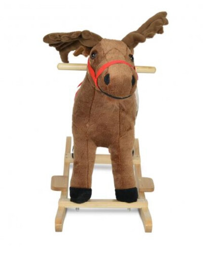 Детска люлка плюшен елен Moni Toys Rudolf