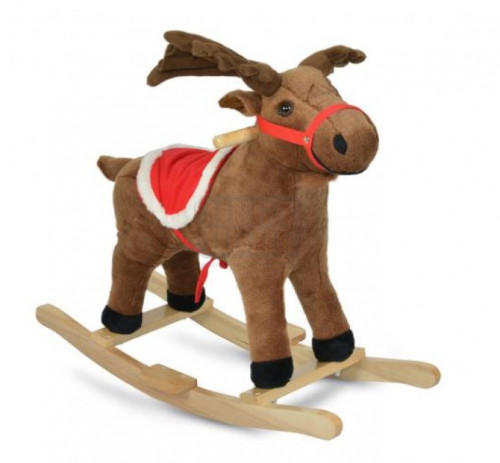 Детска люлка плюшен елен Moni Toys Rudolf