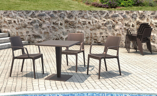 Квадратна маса Horecano Riva 70x70xh74 см