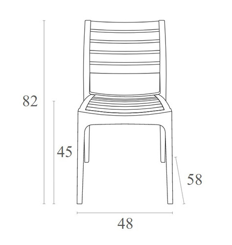 Стол Horecano Ares 48х58хh82 см