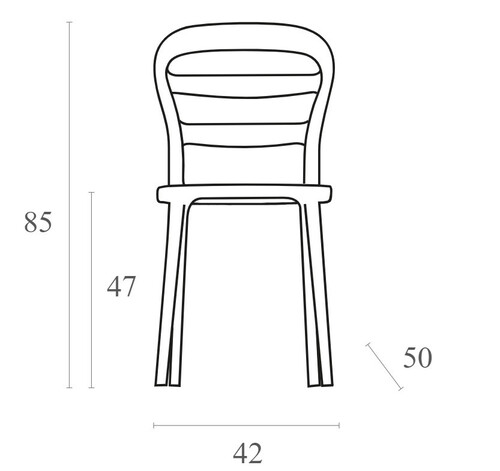 Стол Horecano Miss Bibi 42x50xh85 см