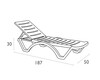 Шезлонг Horecano Aqua 187x50xh30 см-megahome.bg