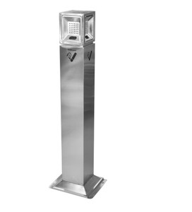 Стационарен пепелник Horecano 25x25xh108 см Стационарен пепелник Horecano 25x25xh108 см