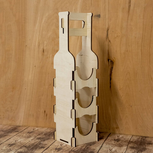 Стелаж за вино - 3 бутилки KB Solution