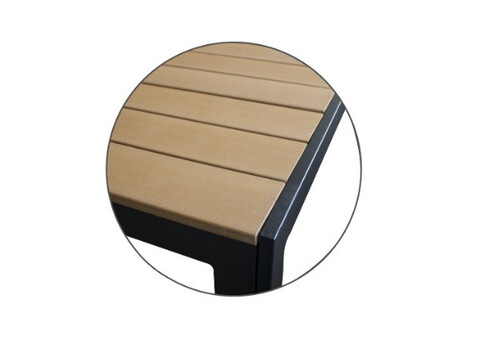 Квадратна маса Horecano Plastic Wood 90x90x74 см