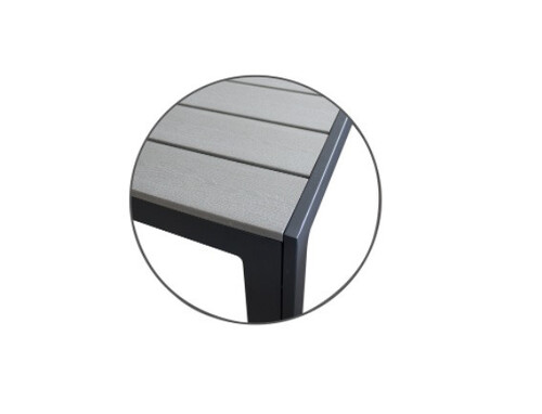 Квадратна маса Horecano Plastic Wood 90x90x74 см