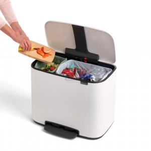 Кош за смет Brabantia Bo Pedal 11+23L White Кош за смет Brabantia Bo Pedal 11+23L White