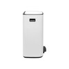 Кош за смет Brabantia Bo Pedal 2x30L  White-megahome.bg