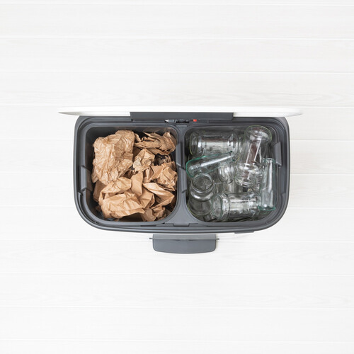 Кош за смет Brabantia Bo Pedal 2x30L  White