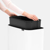 Кош за смет Brabantia Bo Touch 36L White-megahome.bg