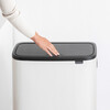 Кош за смет Brabantia Bo Touch Hi 2x30L White-megahome.bg