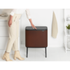 Кош за смет Brabantia Bo Touch 11+23L, Mineral Cosy Brown-megahome.bg